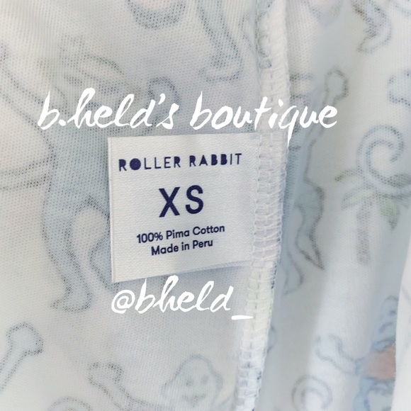 Roller Rabbit Palm Beach Monkey Polo Pajamas in Multi Monkey Size XS New NWT - Picture 11 of 16